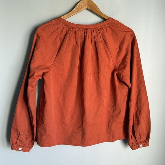 Faherty Orange Blouse - Picture 2 of 11